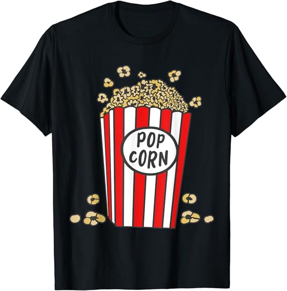 Popcorn Corn Snack Gift TShirt Clothing, Shoes & Jewelry